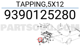 Honda 9390125280 TAPPING,5X12