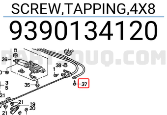 Honda 9390134120 SCREW,TAPPING,4X8