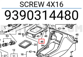 Honda 9390314480 SCREW 4X16