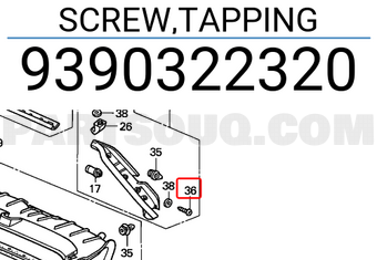 Honda 9390322320 SCREW,TAPPING