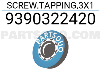 Honda 9390322420 SCREW,TAPPING,3X1