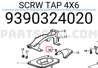 Honda 9390324020 SCRW TAP 4X6