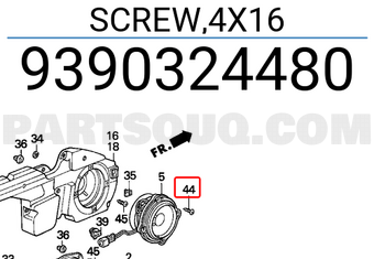 Honda 9390324480 SCREW,4X16
