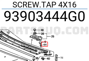 Honda 93903444G0 SCREW.TAP 4X16