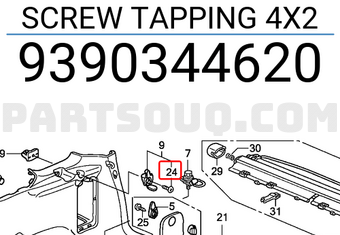 Honda 9390344620 SCREW TAPPING 4X2