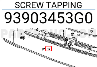 Honda 93903453G0 SCREW TAPPING