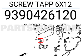 Honda 9390426120 SCREW TAPP 6X12