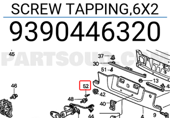 Honda 9390446320 SCREW TAPPING,6X2