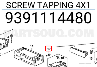 Honda 9391114480 SCREW TAPPING 4X1