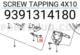 Honda 9391314180 SCREW TAPPING 4X10
