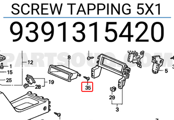 Honda 9391315420 SCREW TAPPING 5X1