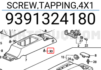 Honda 9391324180 SCREW,TAPPING,4X1