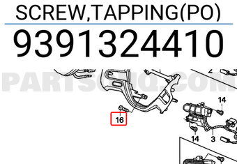 Honda 9391324410 SCREW,TAPPING(PO)