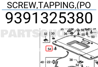Honda 9391325380 SCREW,TAPPING,(PO