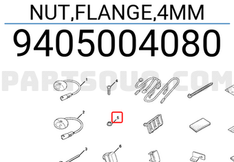 Honda 9405004080 NUT,FLANGE,4MM