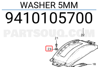 Honda 9410105700 WASHER 5MM
