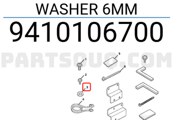 Honda 9410106700 WASHER 6MM