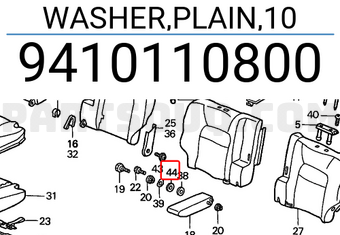 Honda 9410110800 WASHER,PLAIN,10