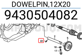Honda 9430504082 DOWELPIN,12X20