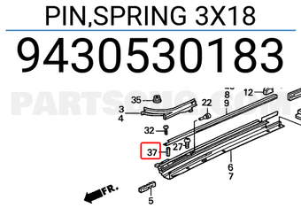 Honda 9430530183 PIN,SPRING 3X18