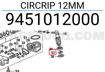 Honda 9451012000 CIRCRIP 12MM