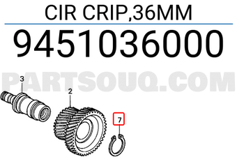 Honda 9451036000 CIR CRIP,36MM