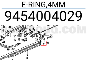 Honda 9454004029 E-RING,4MM