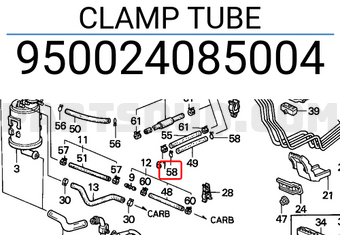 Honda 950024085004 CLAMP TUBE