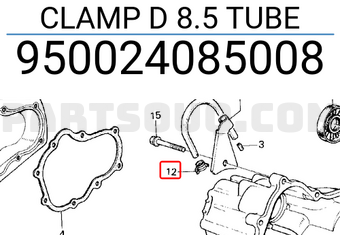Honda 950024085008 CLAMP D 8.5 TUBE
