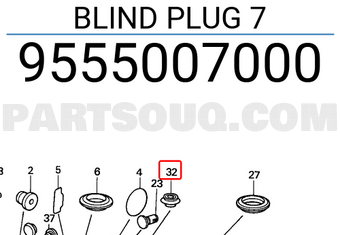 Honda 9555007000 BLIND PLUG 7