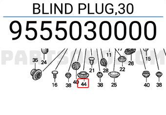 Honda 9555030000 BLIND PLUG,30
