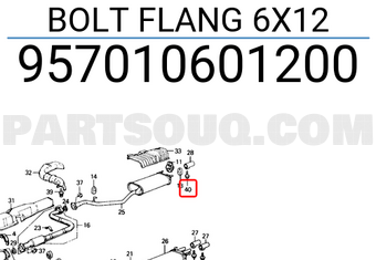 Honda 957010601200 BOLT FLANG 6X12