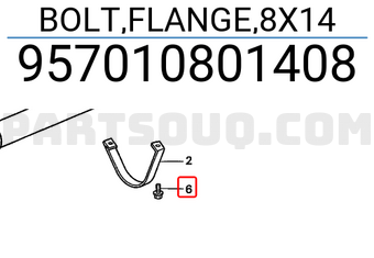 Honda 957010801408 BOLT,FLANGE,8X14
