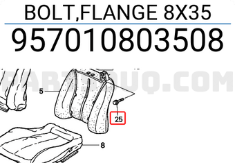 Honda 957010803508 BOLT,FLANGE 8X35