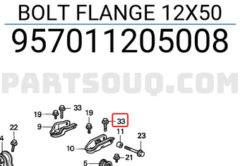 Honda 957011205008 BOLT FLANGE 12X50
