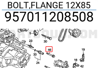Honda 957011208508 BOLT,FLANGE 12X85
