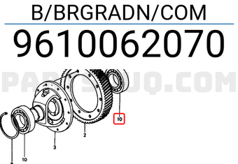Honda 9610062070 B/BRGRADN/COM