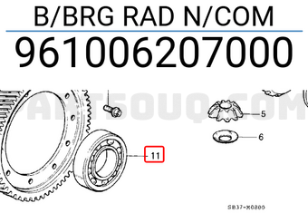 Honda 961006207000 B/BRG RAD N/COM