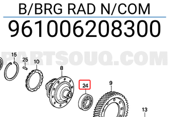 Honda 961006208300 B/BRG RAD N/COM