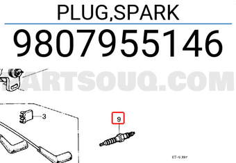 Honda 9807955146 PLUG,SPARK