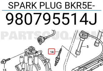 Honda 980795514J SPARK PLUG BKR5E