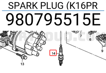 Honda 980795515E SPARK PLUG (K16PR