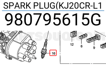 Honda 980795615G SPARK PLUG(KJ20CR-L1