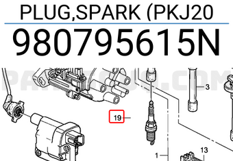 Honda 980795615N PLUG,SPARK (PKJ20
