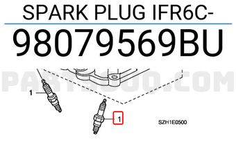 Honda 98079569BU SPARK PLUG IFR6C-