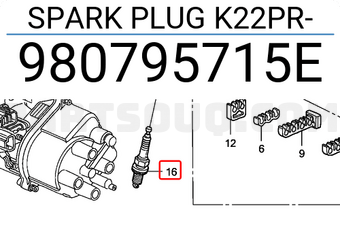 Honda 980795715E SPARK PLUG K22PR