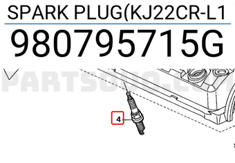 Honda 980795715G SPARK PLUG(KJ22CR-L1