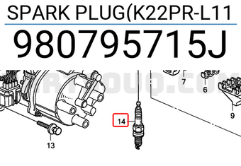 Honda 980795715J SPARK PLUG(K22PR-L11