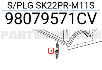 Honda 98079571CV S/PLG SK22PR-M11S