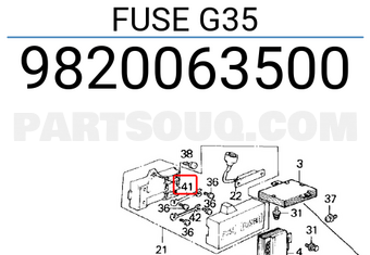 Honda 9820063500 FUSE G35